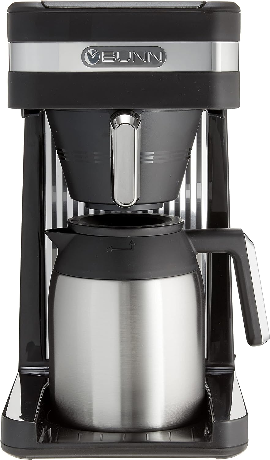 BUNN 55200 CSB3T Speed Brew Platinum Thermal Coffee Maker Stainless Steel, 10-Cup, Black